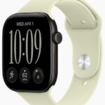 Умные часы Apple Watch Series 12 46mm Black Aluminum Case with Sport Band Pale Succulent