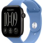 Умные часы Apple Watch Series 12 46mm Black Aluminum Case with Sport Band Wildflower Blue