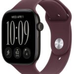 Умные часы Apple Watch Series 12 46mm Black Aluminum Case with Sport Band Burgundy