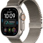 Apple Watch Ultra 4 (2026) 49mm Natural Titanium Case with Natural Titanium Milanese Loop Small
