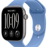 Умные часы Apple Watch Series 12 42mm Space Gray Aluminum Case with Sport Band Wildflower Blue